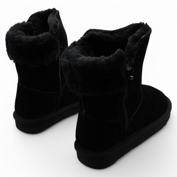 Style & Co. Womens Maevee Leather Ankle Winter & Snow Boots - Picture 6 of 9